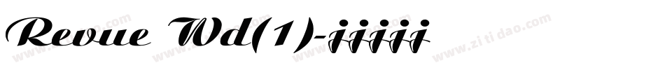 Revue Wd(1)字体转换